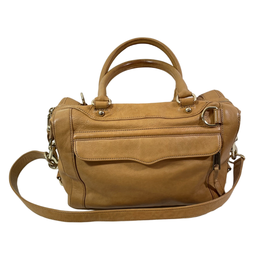 Rebecca Minkoff Morning After Bag MAB Caramel Leather Tote Satchel Crossbody